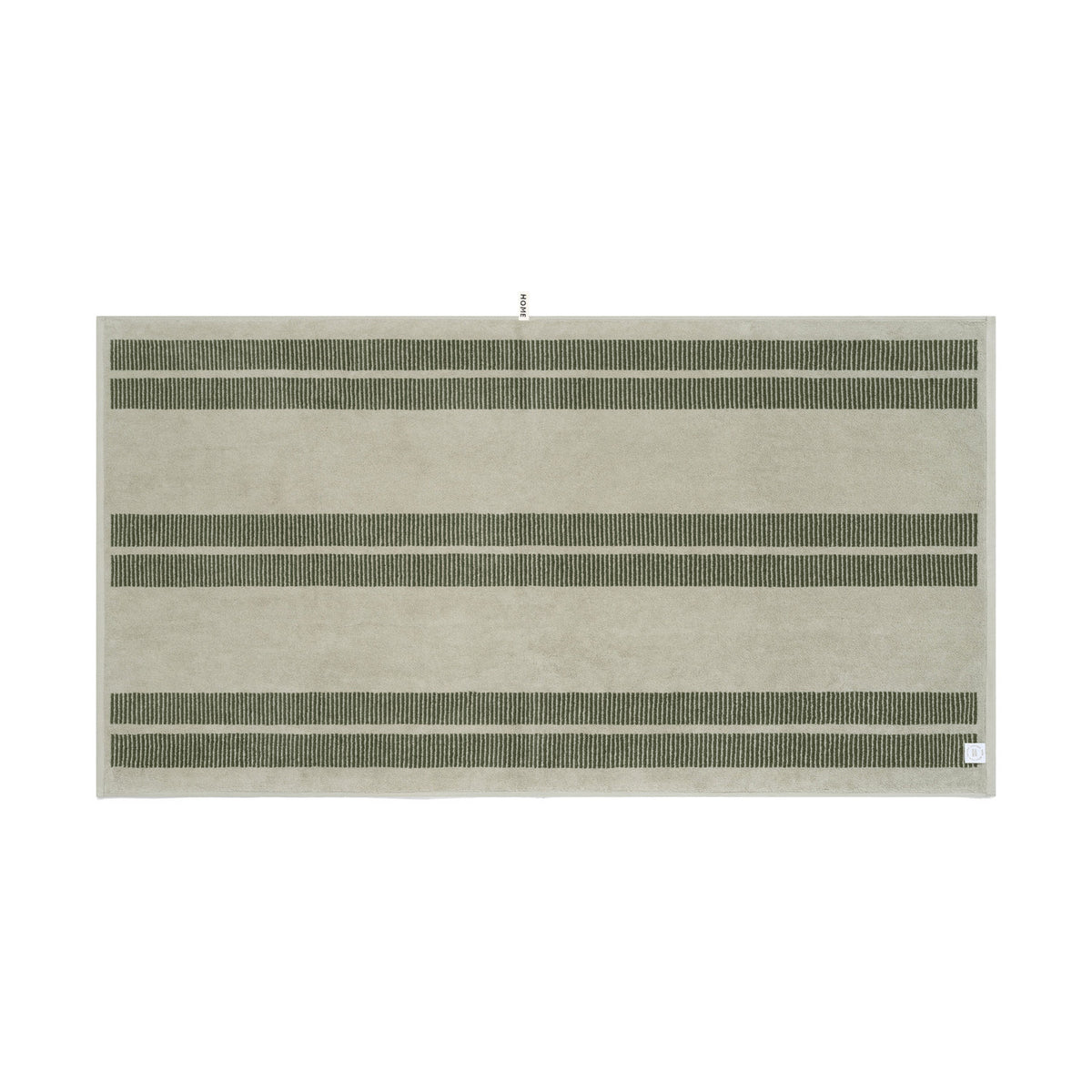 LOOP HOME bath sheet - forest/sage - dual dash — view 3