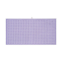 LOOP HOME lilac/ivory - grid bundles — bath sheet front