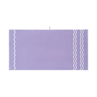 LOOP HOME lilac/ivory - wave bundles — bath sheet front