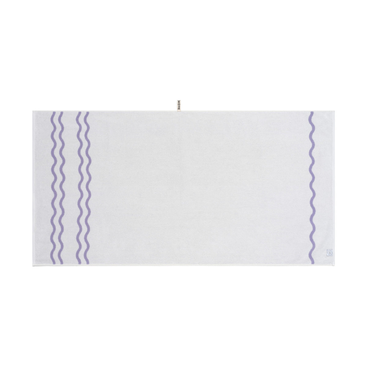 LOOP HOME lilac/ivory - wave bundles — bath sheet back