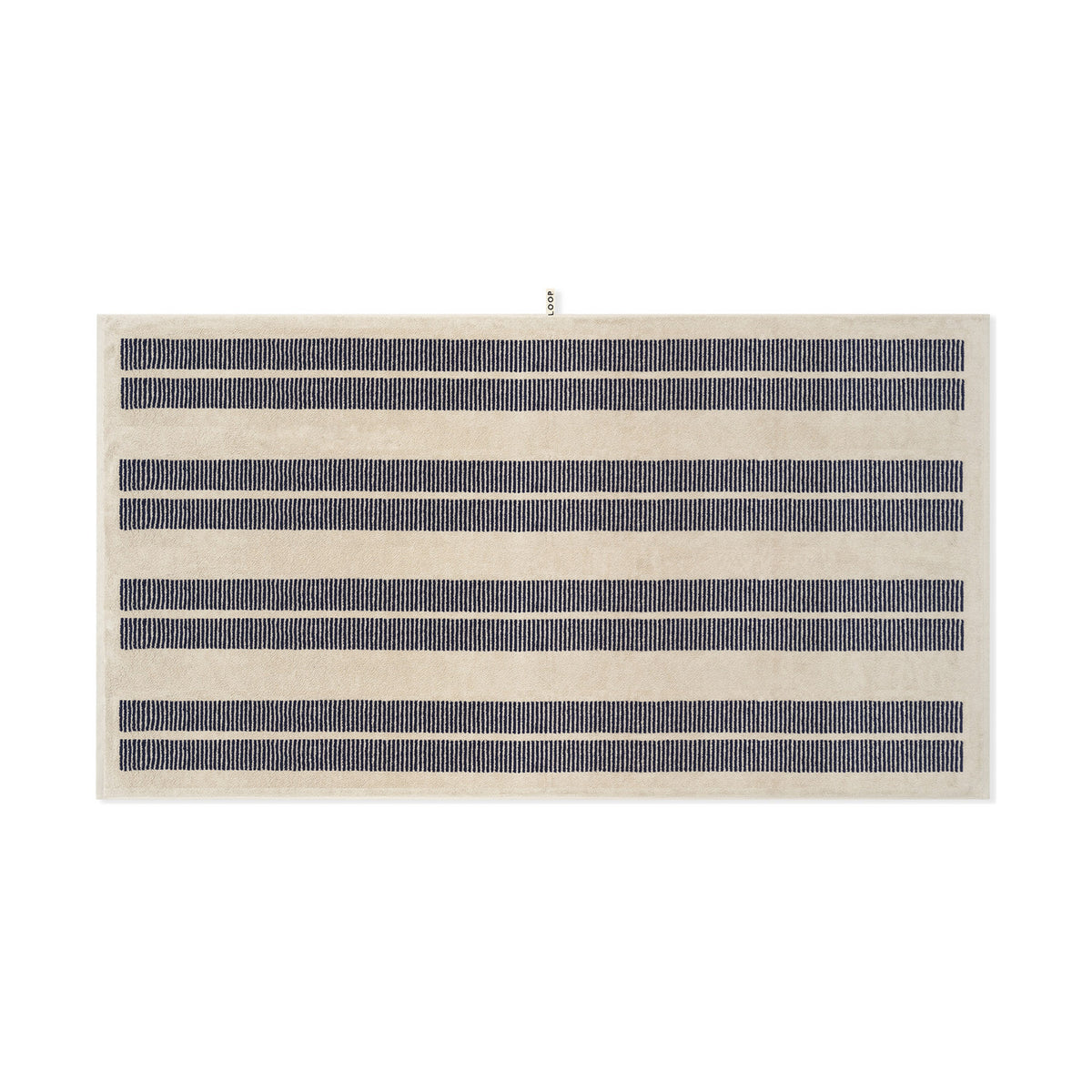 LOOP HOME midnight/sand - dual dash bundles — bath sheet front
