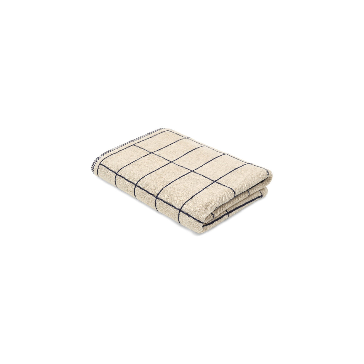 LOOP HOME bath sheet - midnight/sand - tile