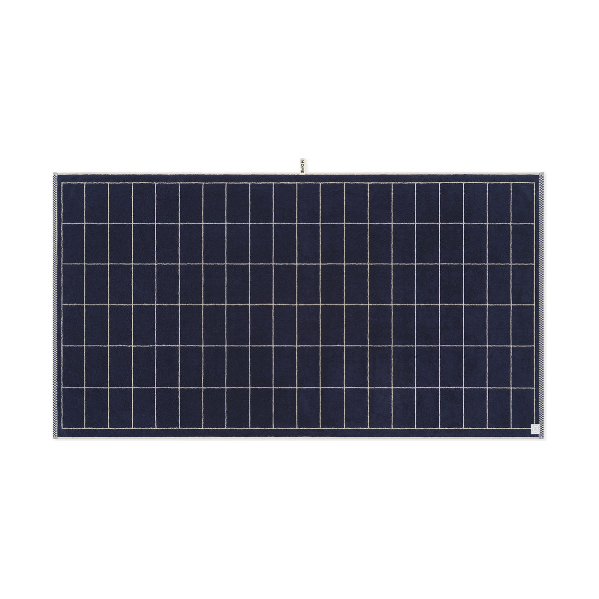 LOOP HOME bath sheet - midnight/sand - tile — view 3