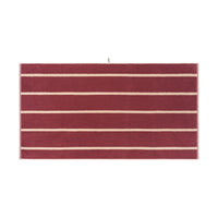 LOOP HOME bath sheet - ruby/almond blush - pinstripe — view 2