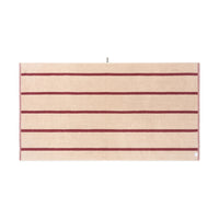 LOOP HOME bath sheet - ruby/almond blush - pinstripe — view 3