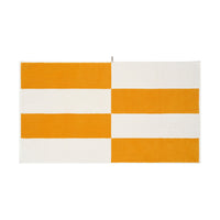 LOOP HOME bath sheet - saffron/ivory - block — view 2