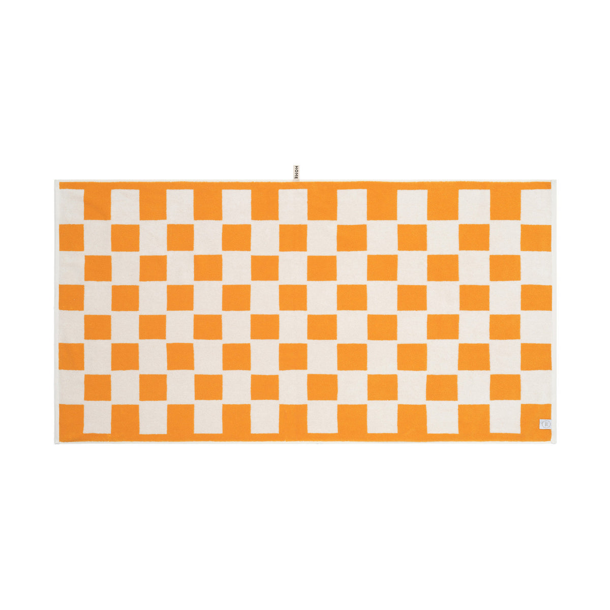 LOOP HOME bath sheet - saffron/ivory - brick — view 2