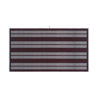 LOOP HOME bath sheet - sky/carmine - dual dash — view 2