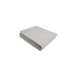 LOOP HOME bath sheet - stone - raised grid
