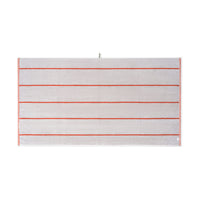 LOOP HOME terracotta/stone - pinstripe bundles — bath sheet back