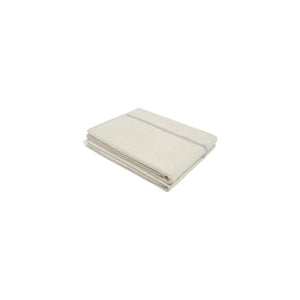 LOOP HOME bath towel - butter/stone - dual stripe