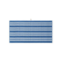 LOOP HOME bath towel - cobalt/ivory - dual dash — view 2