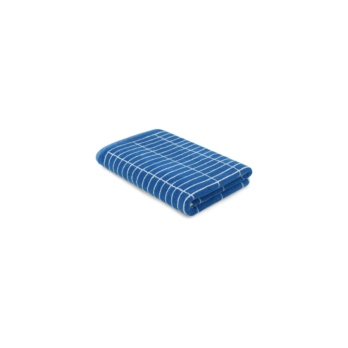 LOOP HOME bath towel - cobalt/ivory - tile
