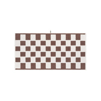 LOOP HOME bath towel - coffee/ivory - brick — view 2