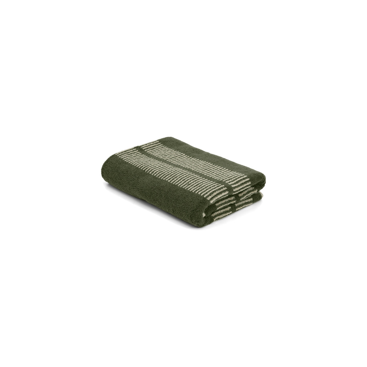 LOOP HOME bath towel - forest/sage - dual dash