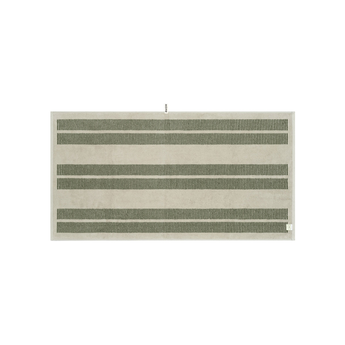 LOOP HOME bath towel - forest/sage - dual dash — view 3
