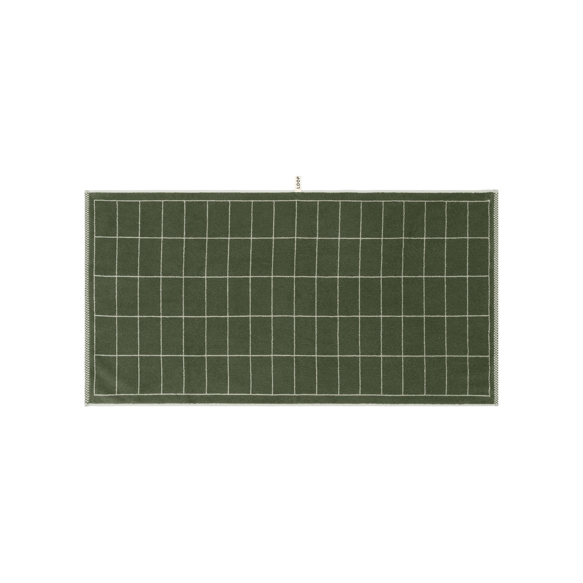 LOOP HOME bath towel - forest/sage - tile — view 2