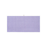 LOOP HOME lilac/ivory - grid bundles — bath towel front