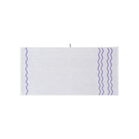 LOOP HOME lilac/ivory - wave bundles — bath towel front