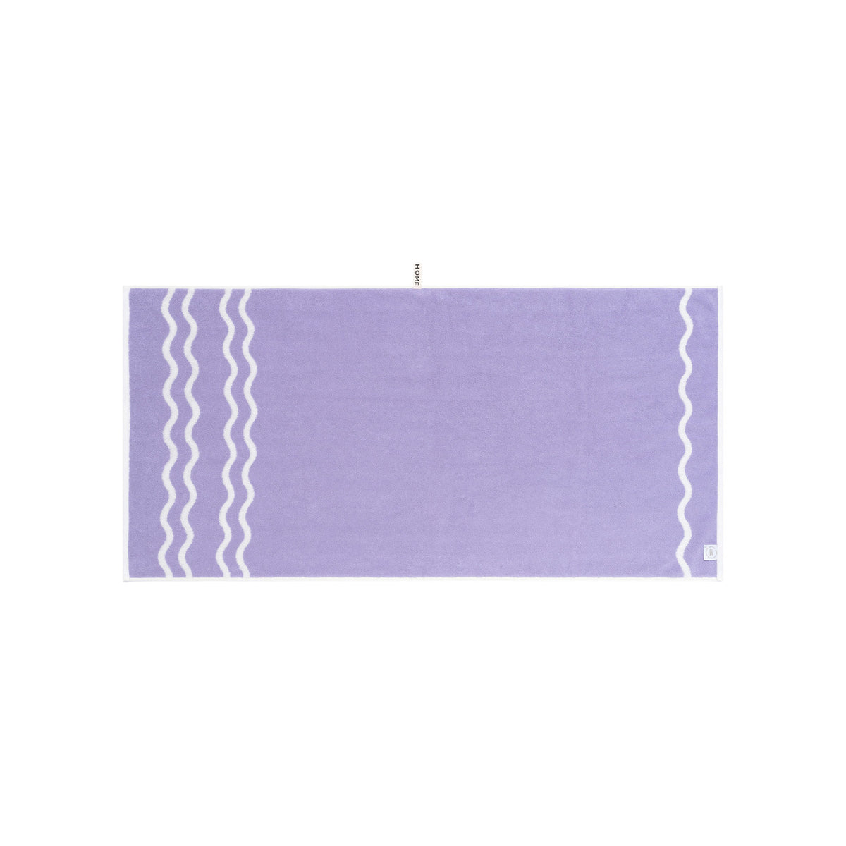 LOOP HOME lilac/ivory - wave bundles — bath towel back