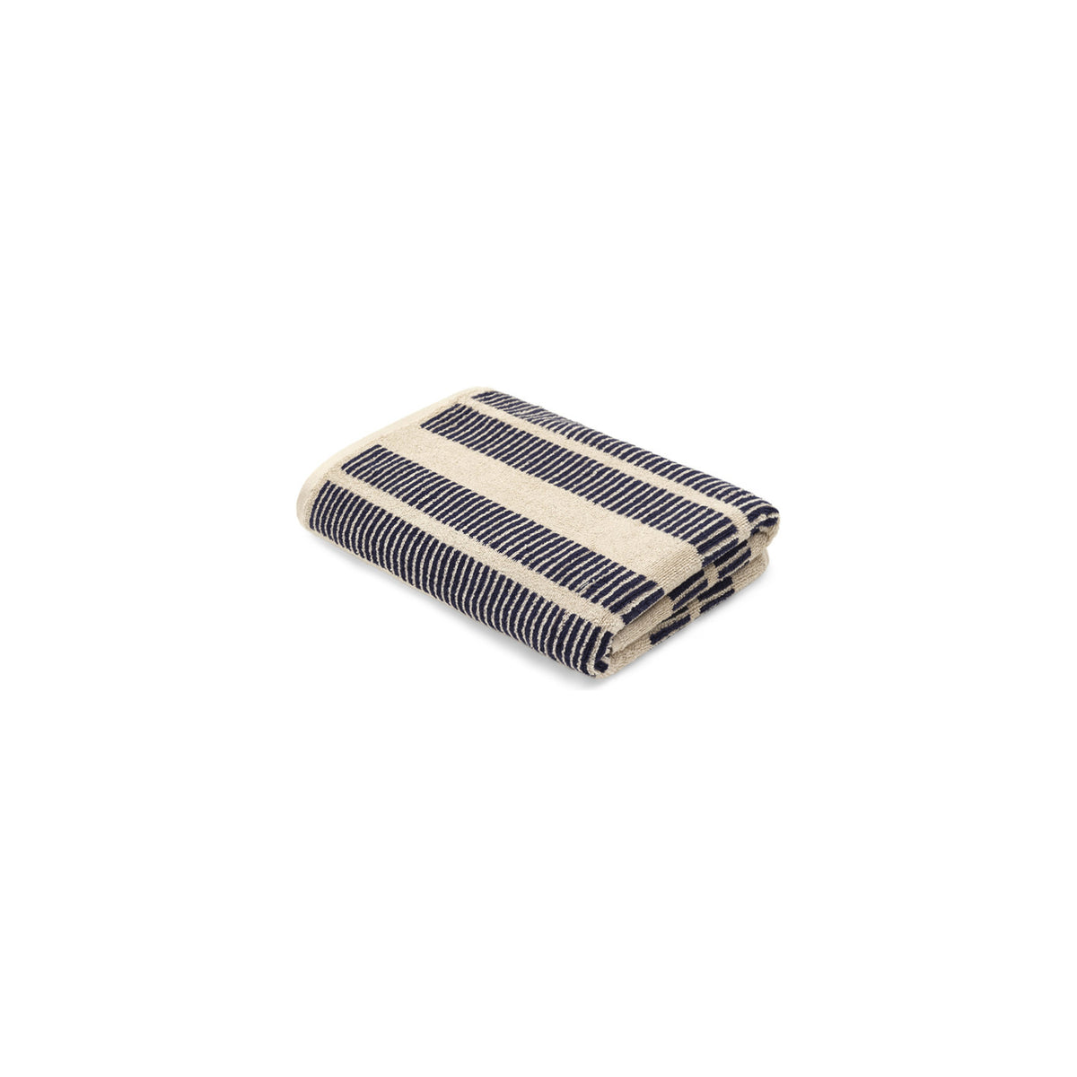 LOOP HOME bath towel - midnight/sand - dual dash