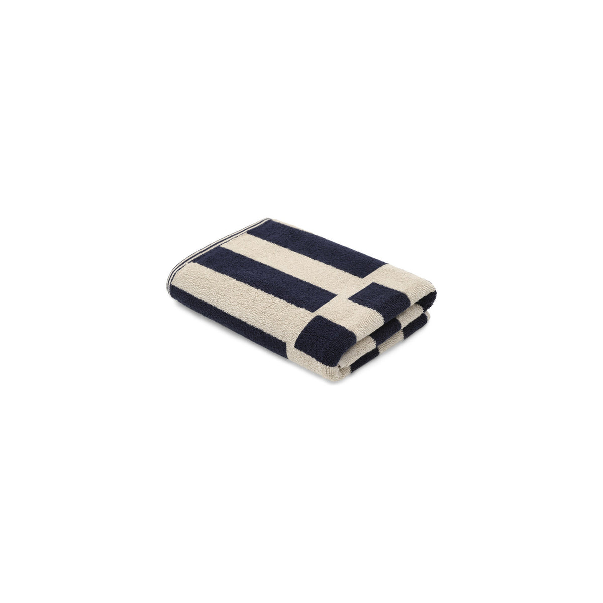 LOOP HOME bath towel - midnight/sand - stack