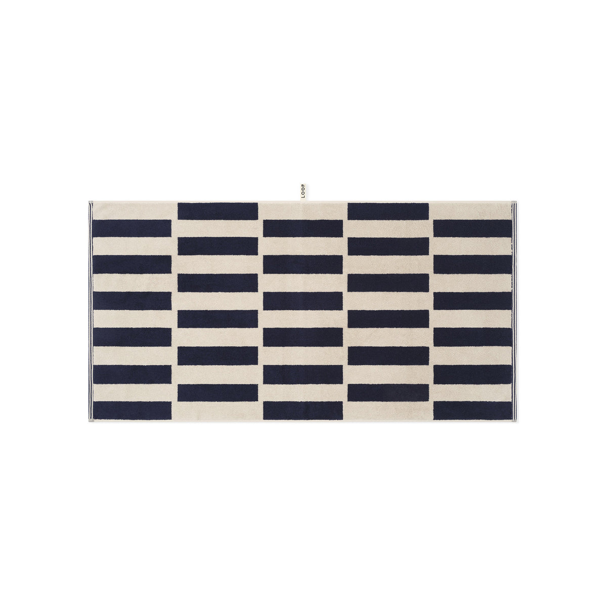 LOOP HOME midnight/sand - stack bundles — bath towel front