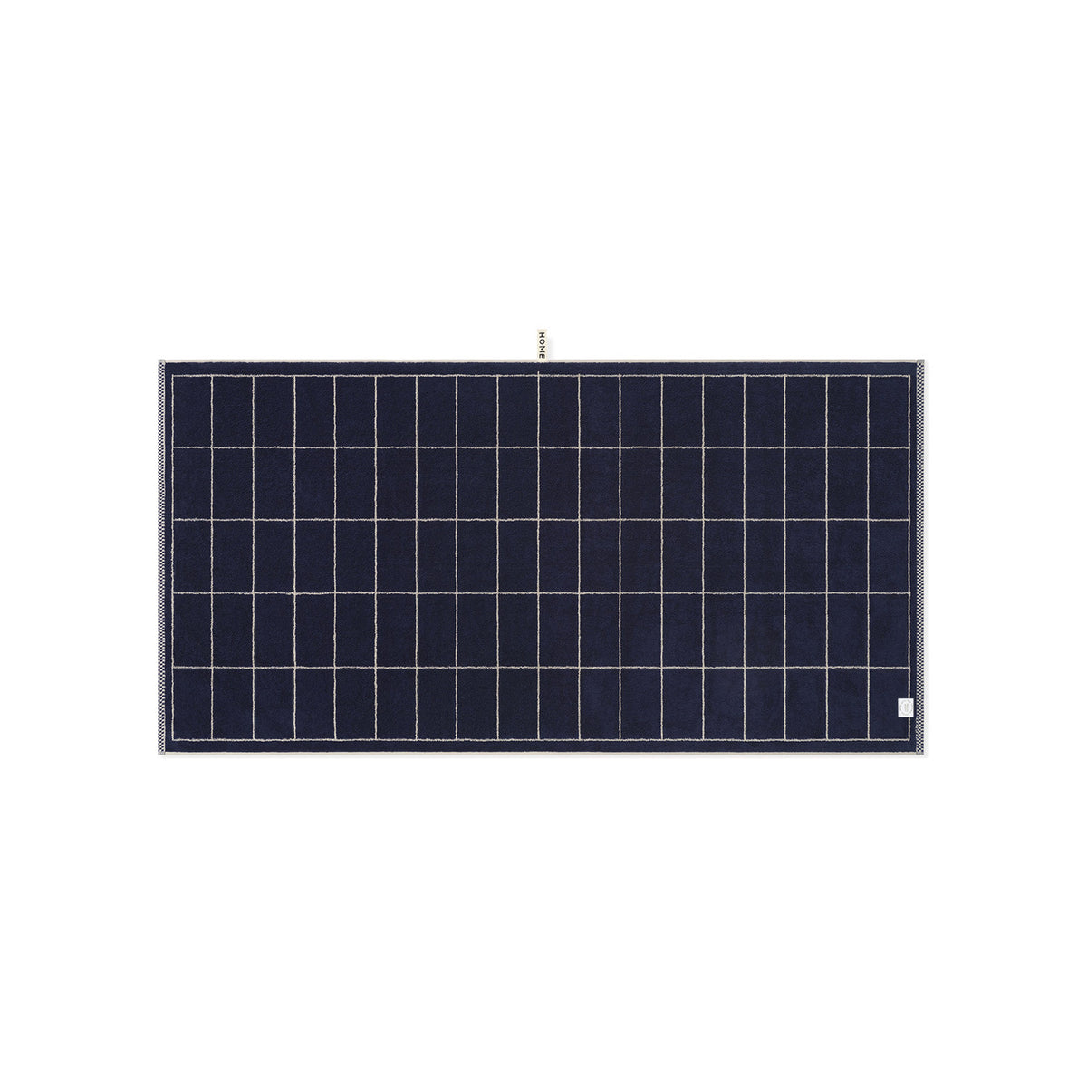 LOOP HOME bath towel - midnight/sand - tile — view 3