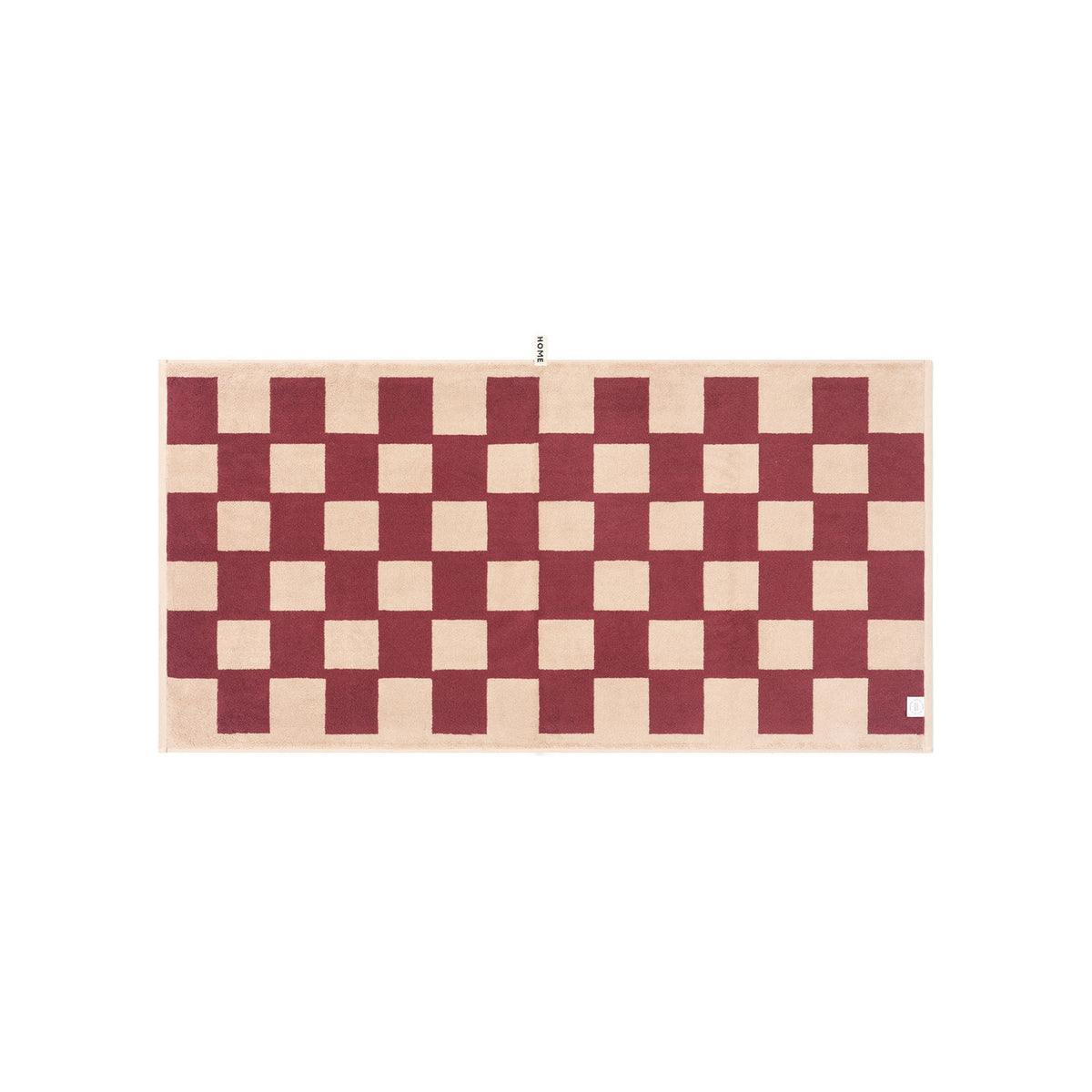 LOOP HOME bath towel - ruby/almond blush - brick — view 3