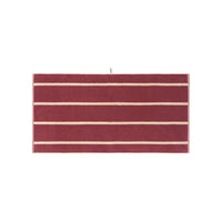 LOOP HOME bath towel - ruby/almond blush - pinstripe — view 2