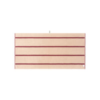 LOOP HOME ruby/almond blush - pinstripe bundles — bath towel back