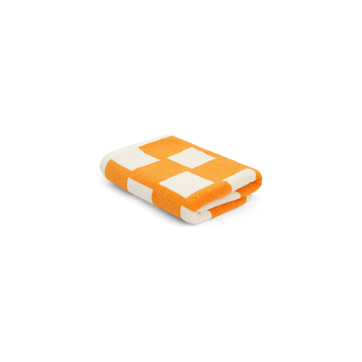 LOOP HOME bath towel - saffron/ivory - brick