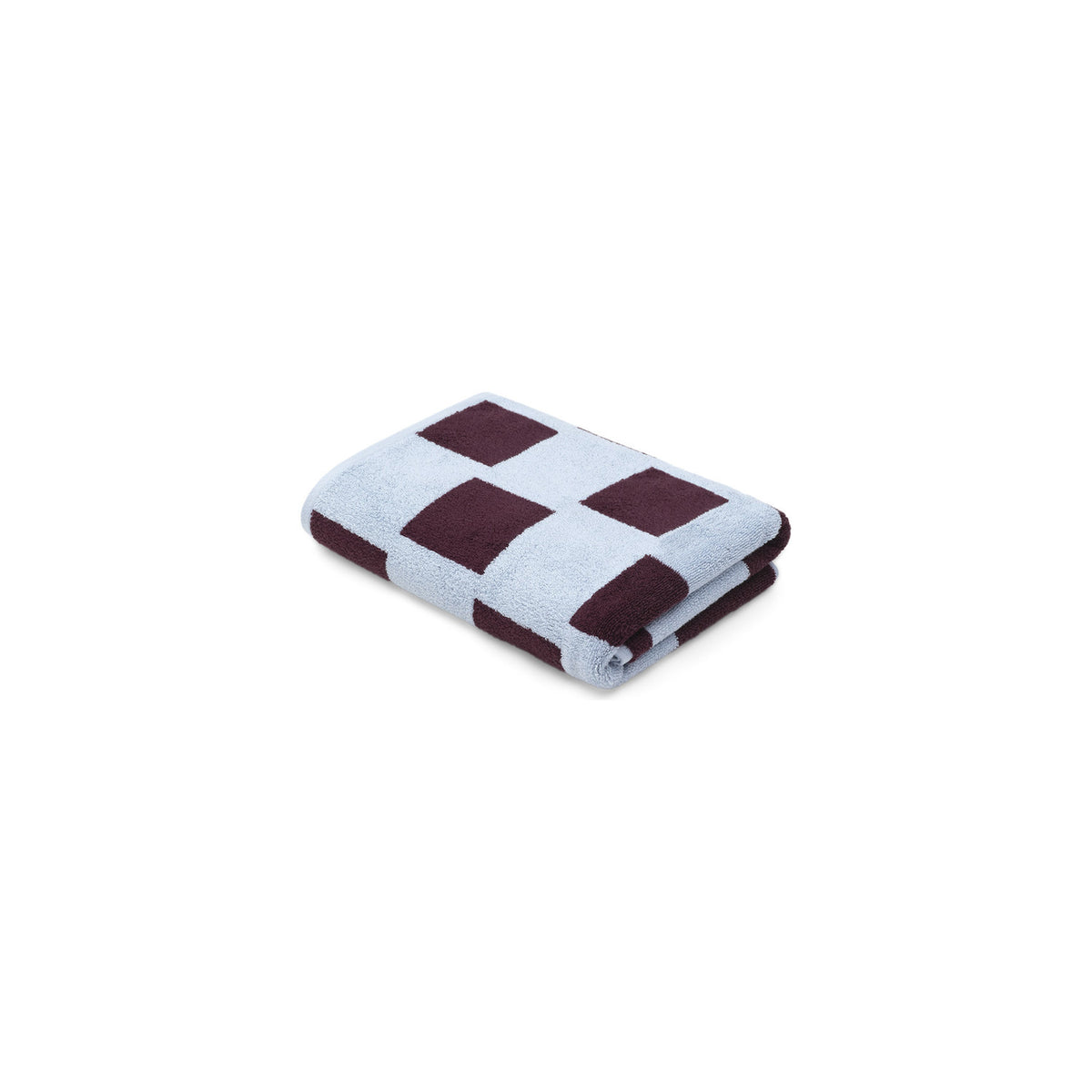 LOOP HOME bath towel - sky/carmine - brick