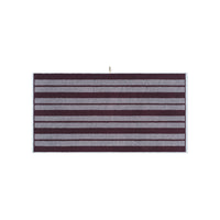 LOOP HOME bath towel - sky/carmine - dual dash — view 2