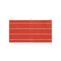 LOOP HOME terracotta/stone - pinstripe bundles — bath towel front