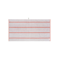 LOOP HOME terracotta/stone - pinstripe bundles — bath towel back
