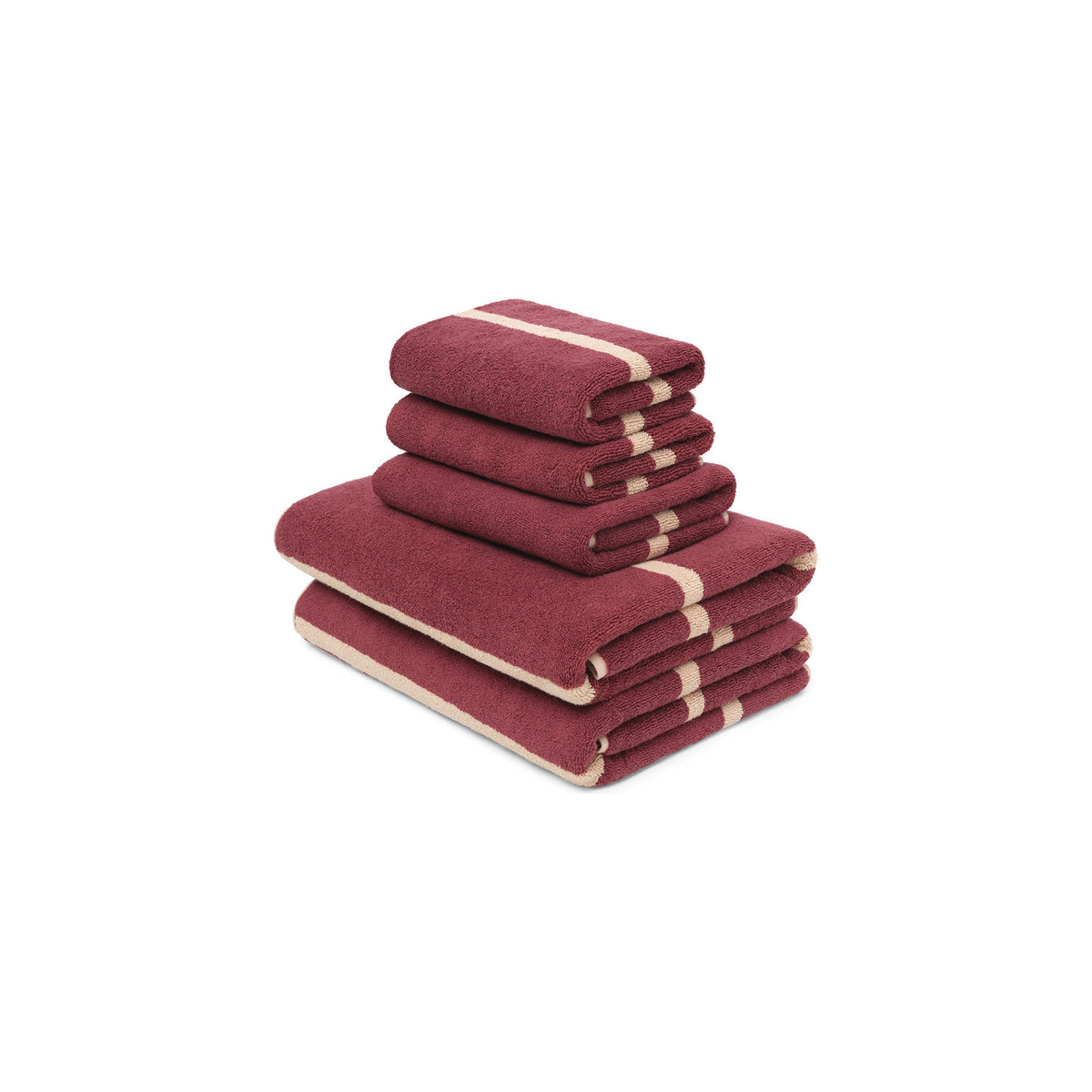 LOOP HOME ruby/almond blush - pinstripe bundles — view 2