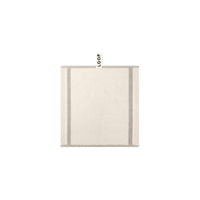 LOOP HOME face towel - butter/stone - dual stripe