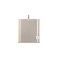 LOOP HOME face towel - butter/stone - dual stripe — view 2