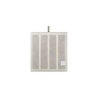 LOOP HOME face towel - butter/stone - bold stripe — view 2