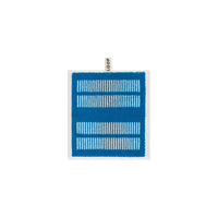 LOOP HOME face towel - cobalt/ivory - dual dash