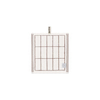 LOOP HOME face towel - coffee/ivory - tile — view 2