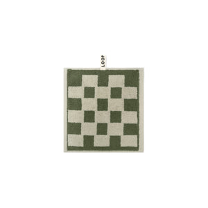 LOOP HOME face towel - forest/sage - brick