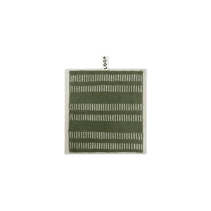 LOOP HOME face towel - forest/sage - dual dash