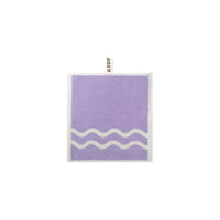 LOOP HOME face towel - lilac/ivory - wave