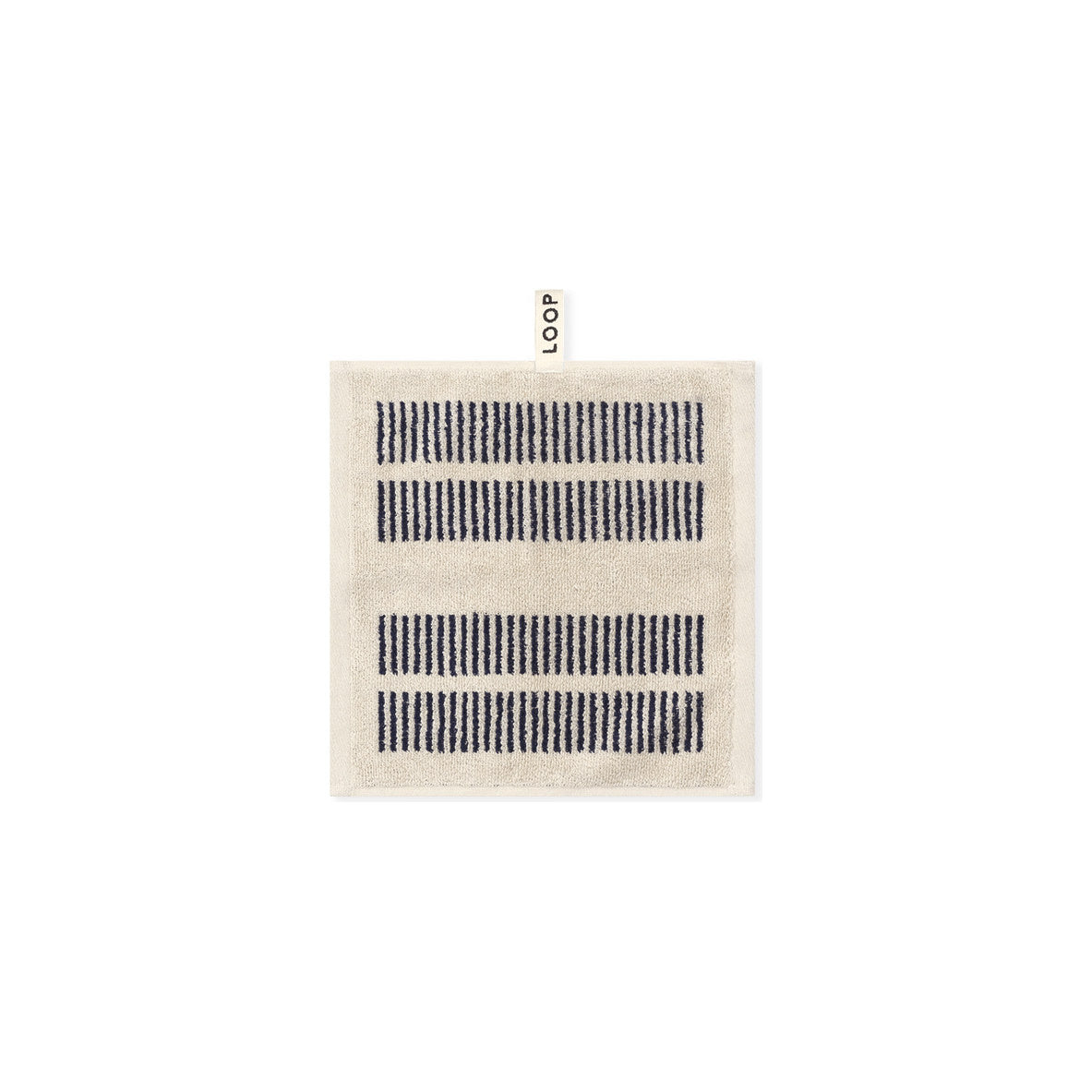 LOOP HOME face towel - midnight/sand - dual dash