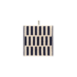 LOOP HOME face towel - midnight/sand - stack