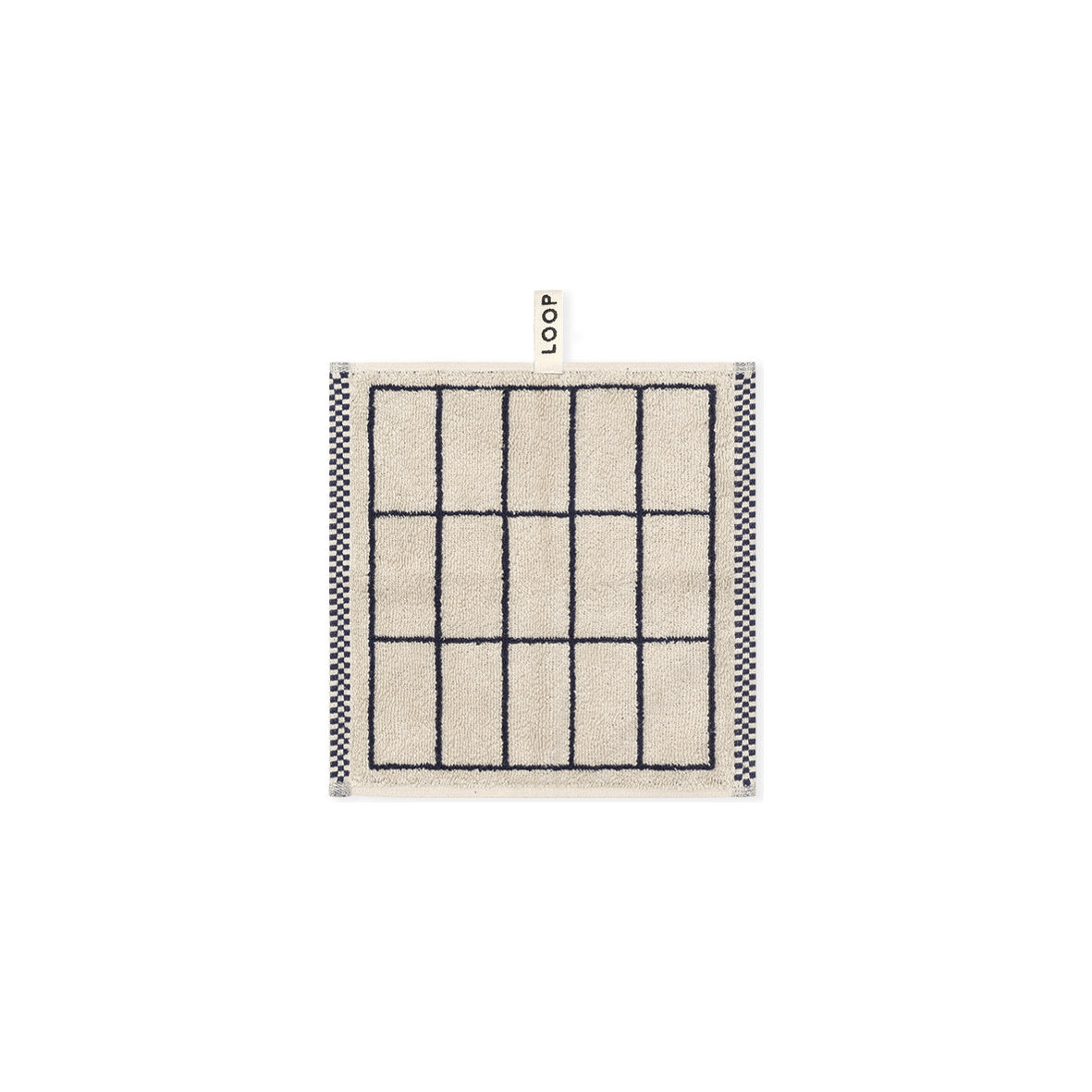 LOOP HOME face towel - midnight/sand - tile