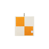 LOOP HOME face towel - saffron/ivory - block — view 2
