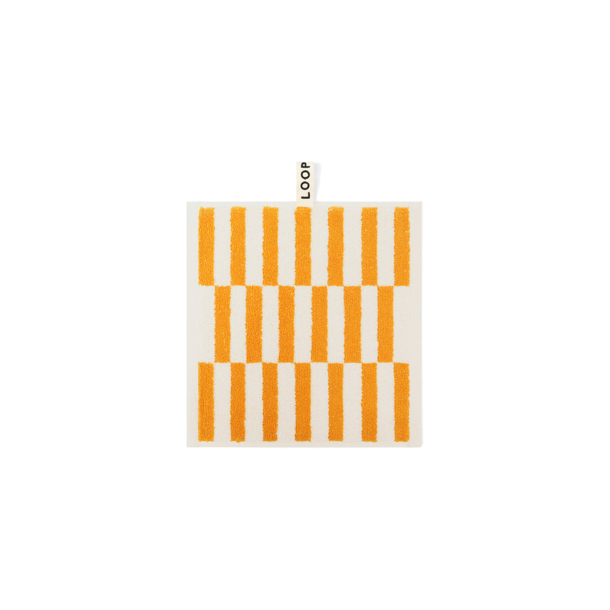 LOOP HOME face towel - saffron/ivory - offset